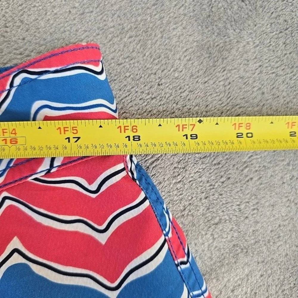 Vineyard‎ Vines Board Shorts Mens 34 Blue Pink Stripe Swim Tie Pockets Beach